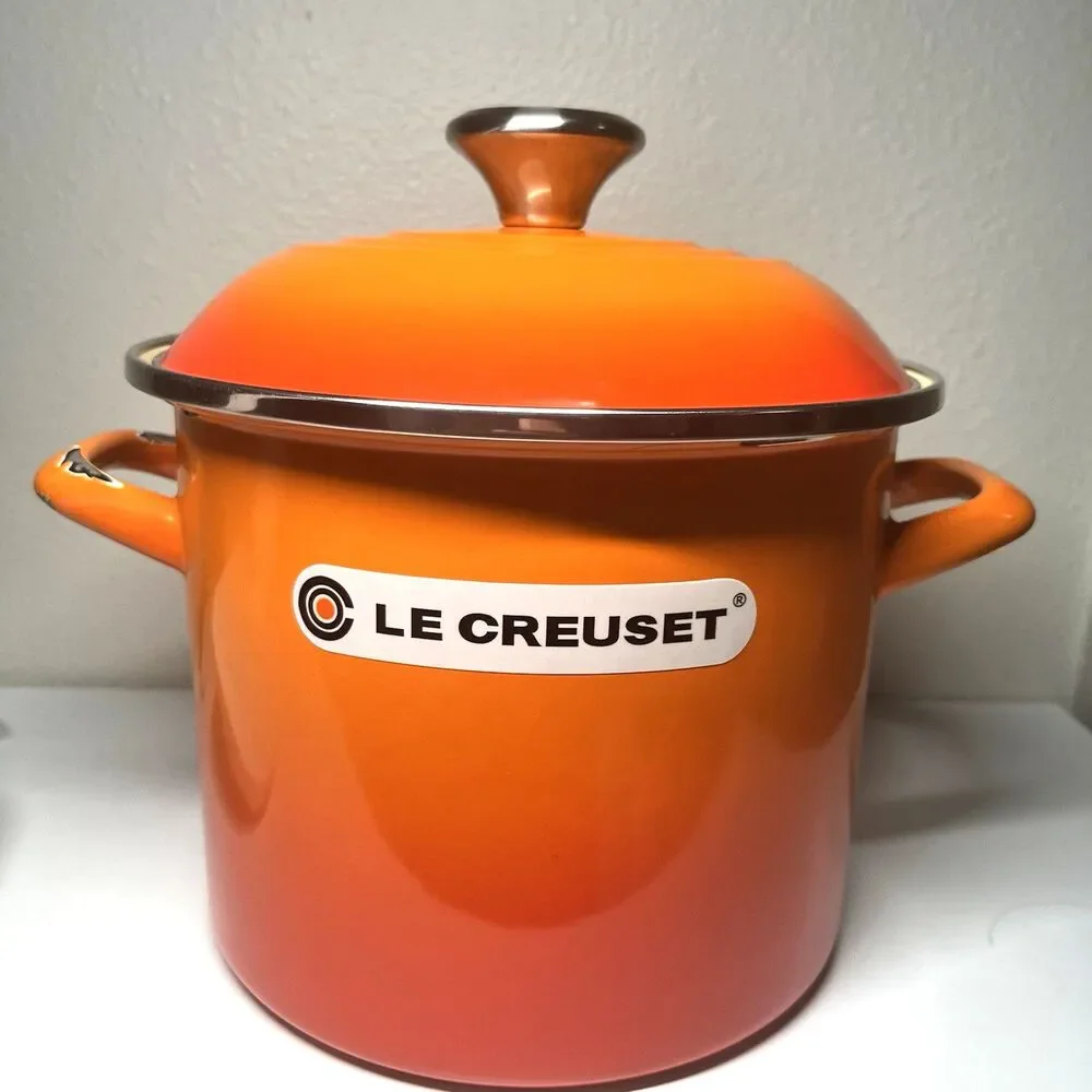 Le Creuset 6-Qt Enamel on Steel Stockpot Flame – Enamel Wear – Read